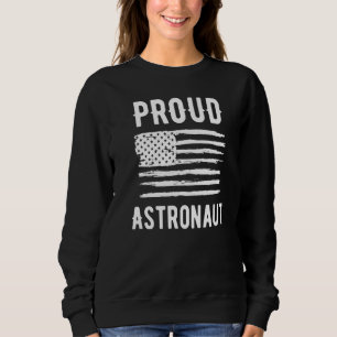 Camiseta Profissão de Astronauta Orgulhosa Bandeira America