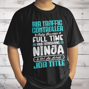 Camiseta Profissão de Cargo de Controlador de Tráfego Aéreo