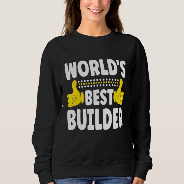 Camiseta Profissão de Cargo do Melhor Construtor do Mundo C (Frente)