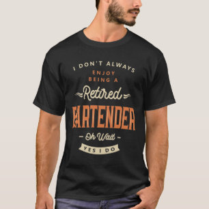 Camiseta Profissão de Cargo Engraçado do Bartender