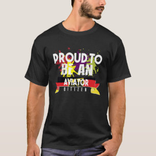 Camiseta Profissão de cidadão aviador orgulhoso carreira tr