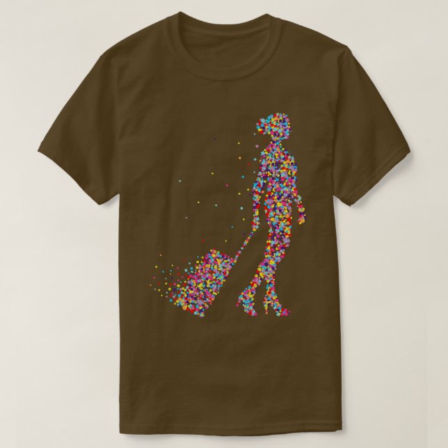 Camiseta Profissão de comissário de bordo (Frente do Design)