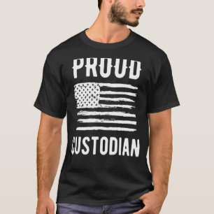 Camiseta Profissão De Custódia Orgulhosa Bandeira Americana