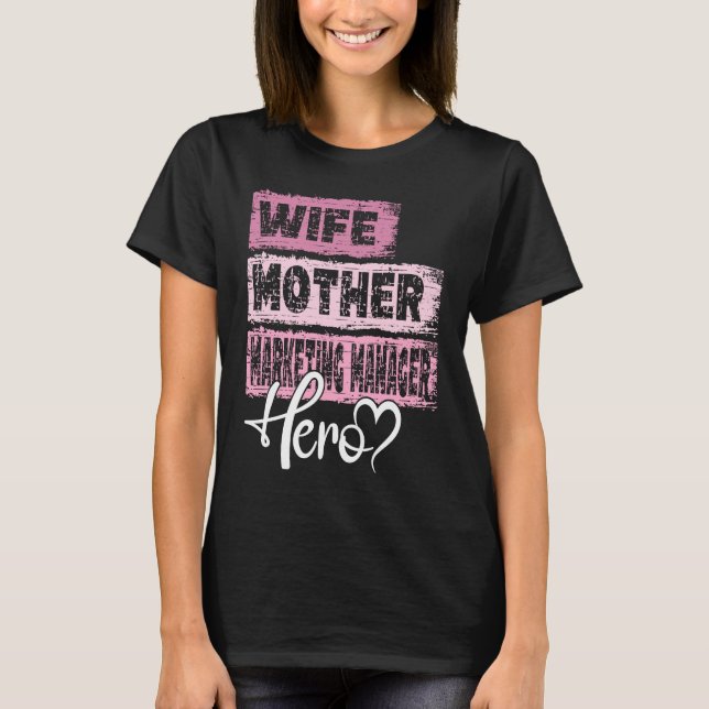 Camiseta Profissão de mãe de Marketing (Frente)