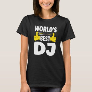 Camiseta Profissão de melhor cargo de DJ do mundo