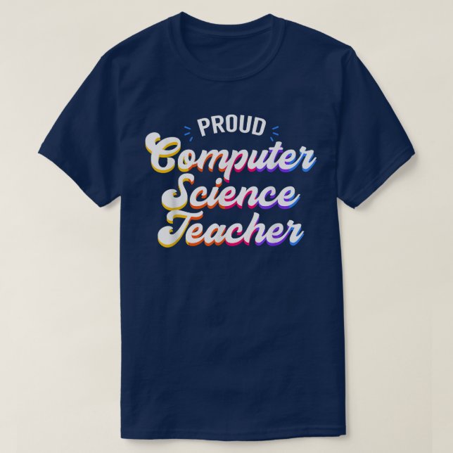 Camiseta Profissão de Professores de Ciência da Computação  (Frente do Design)