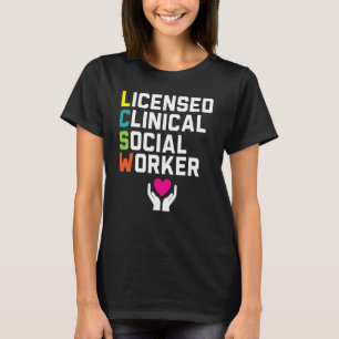 Camiseta Profissão de Trabalhador Clínico Licenciado Social