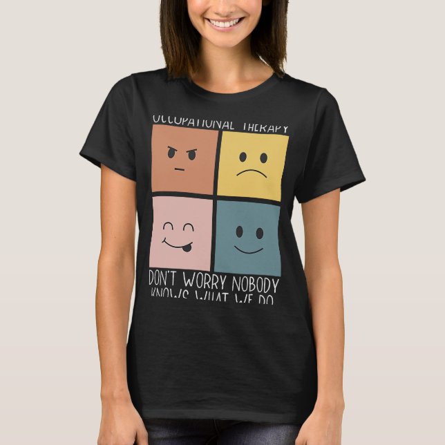Camiseta Profissão De Trabalho Em Terapia Ocupacional (Frente)