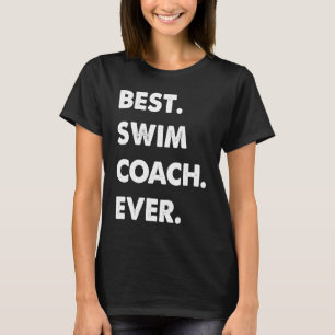 Camiseta Profissão de Treinador de Natação Melhor Treinador
