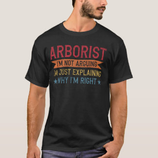 Camiseta Profissão Engraçada Cita Arborista
