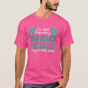 Camiseta Profissão Engraçada Cita Recursos Humanos Legenden