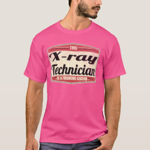 Camiseta Profissão Engraçada Citação Vintage X-ray Technici