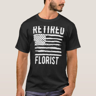Camiseta Profissão Florista Aposentada Prêmio de Bandeira A