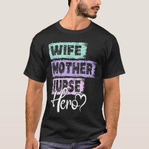 Camiseta Profissão mãe heroína mãe Enfermeira