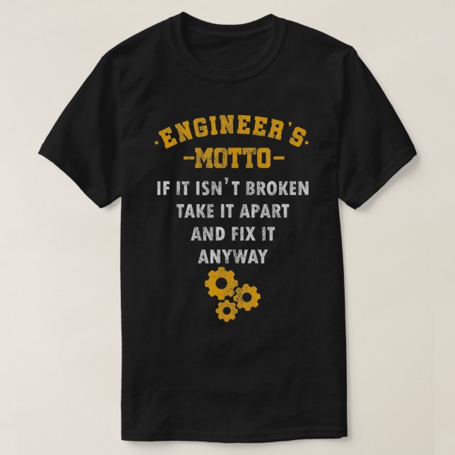 Camiseta Profissão Mecânica de Engenharia de engenheiros El (Frente do Design)