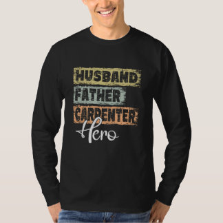Camiseta Profissão pai herói pai Carpinteiro 1