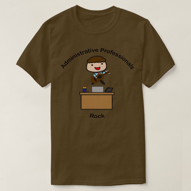 Camiseta Profissionais Administrativos Rock Male (Frente do Design)