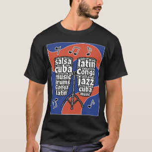 Camiseta Profissionais de instrumentos musicais Conga Cuba
