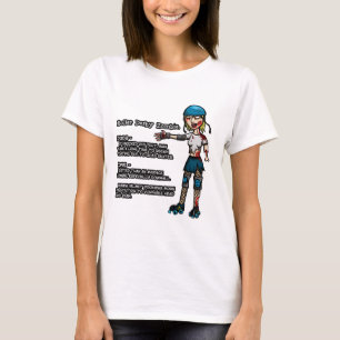 Camiseta Profissionais - e - zombi de Derby do rolo do