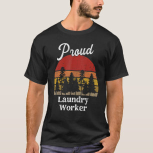 Camiseta Profissões de Título do Trabalho de Lavagem