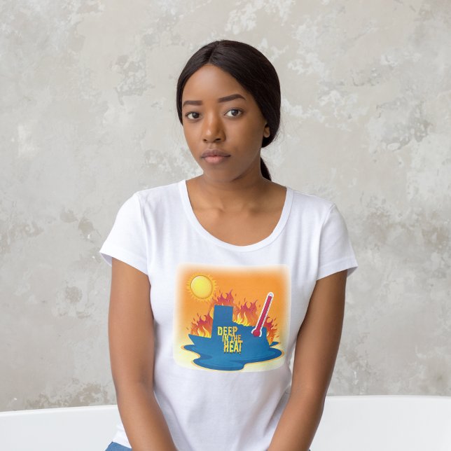 Camiseta Profundamente no calor do Texas (Criador carregado)