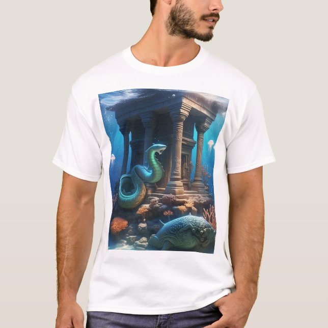 Camiseta 🌊 | Profundidades Antigas 🐚 despertando ✨ (Frente)