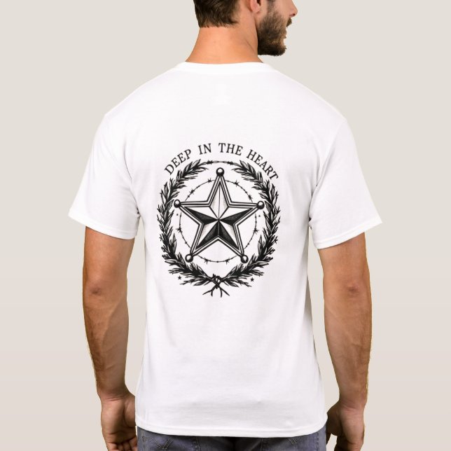 Camiseta Profundo na Lei do Coração do Texas (Verso)