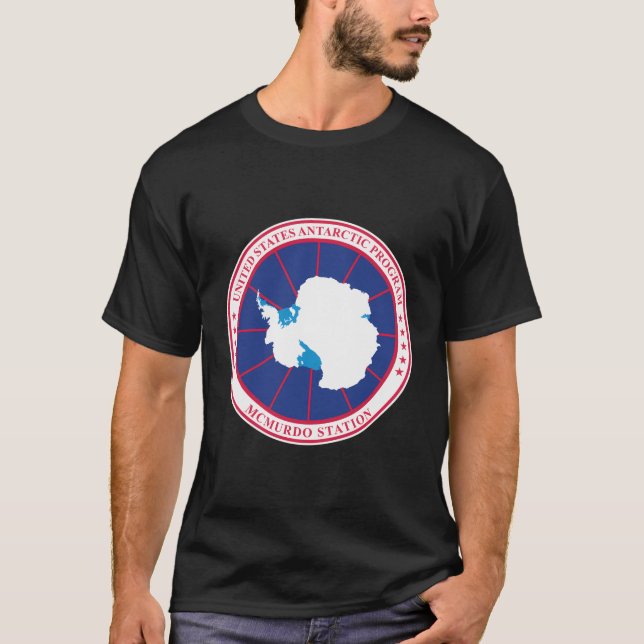 Camiseta Programa Antártico dos Estados Unidos Antártica (Frente)