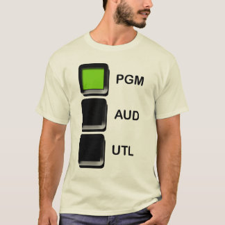 Camiseta Programa - audição - utilidade