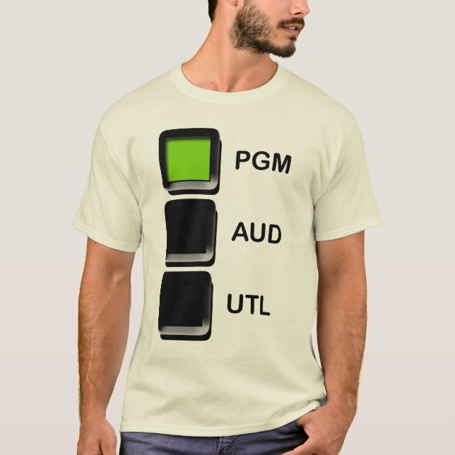 Camiseta Programa - audição - utilidade (Frente)