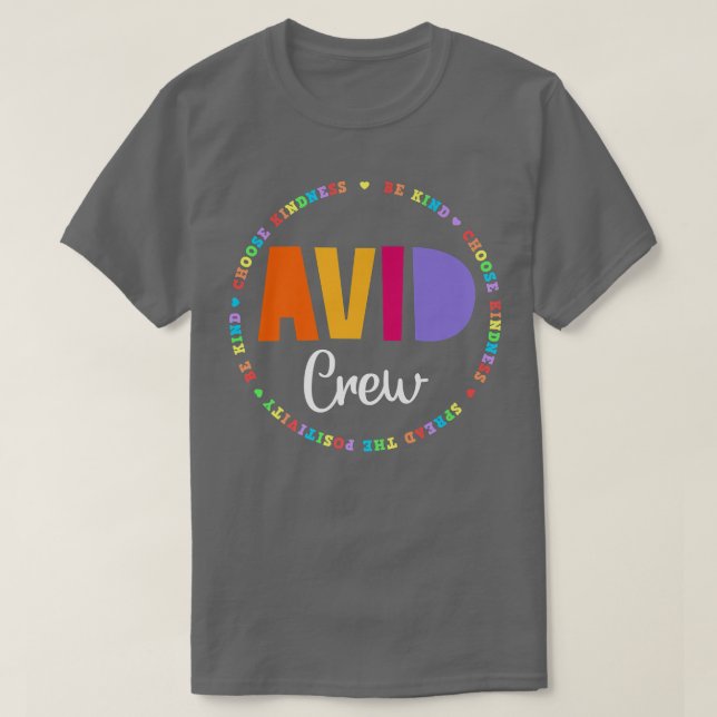 Camiseta Programa AVID da Equipe — Educador — Apreciação de (Frente do Design)