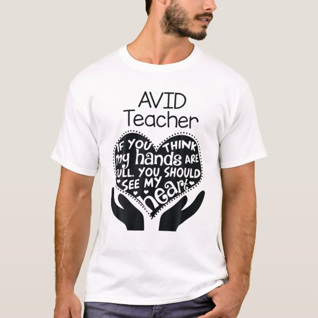 Camiseta Programa AVID Professora Heart School T Team Group (Frente)
