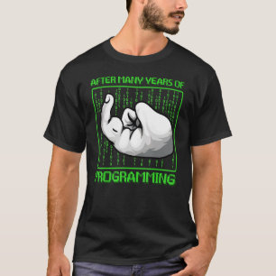 Camiseta Programa de Código Binário de Codificação do Inset