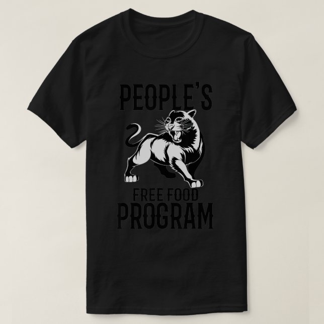 Camiseta Programa de Comida Gratuita da Pessoas (Frente do Design)