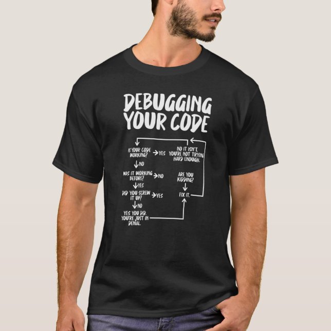 Camiseta Programa de Engenheiros de Software de Depuração d (Frente)