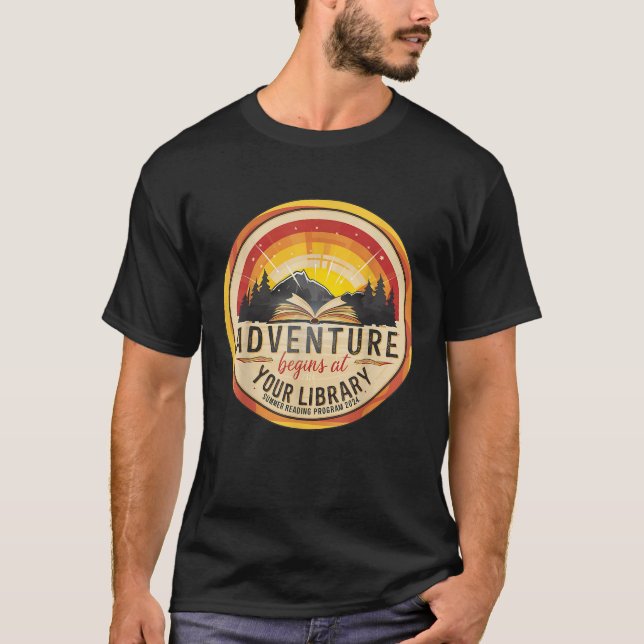 Camiseta Programa de Leitura de Verão 2024 A Aventura começ (Frente)