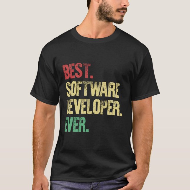 Camiseta Programa de software do coder do Engenheiro para d (Frente)