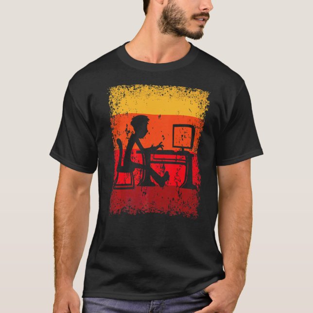 Camiseta Programa de Trabalho do Office Programação do Offi (Frente)