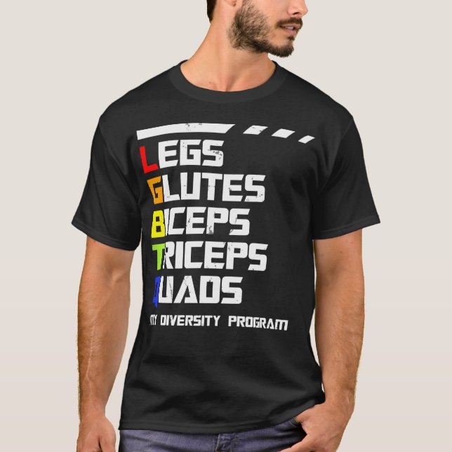 Camiseta Programa de Treinamento LGBTQ para Gay Queer Diver (Frente)
