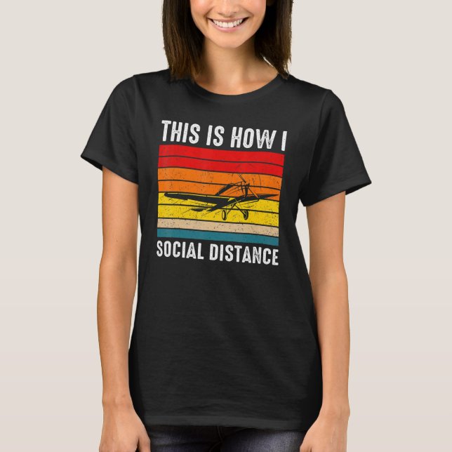 Camiseta Programa de Voo Retroativo do Piloto de Avião Vint (Frente)