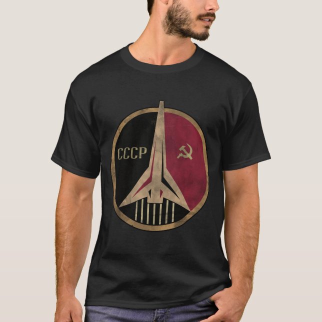Camiseta Programa espacial soviético USSR Rocket (Frente)