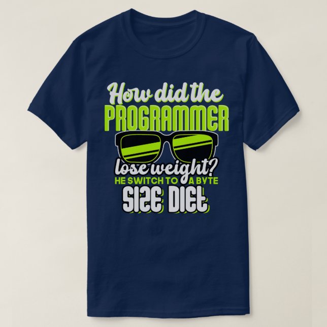 Camiseta Programação Como o perder programador pesava (Frente do Design)