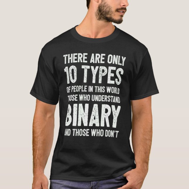 Camiseta Programação De Codificação De Código Binário De Co (Frente)