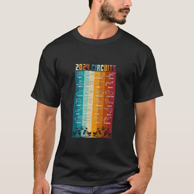 Camiseta Programação de Corrida de Fórmula de Circuitos de  (Frente)