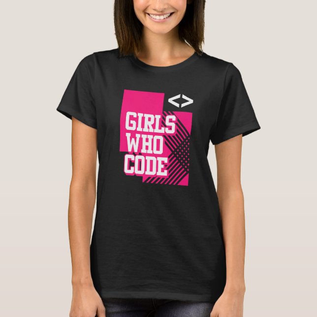 Camiseta Programação de Meninas de Coder - Programa de Dese (Frente)