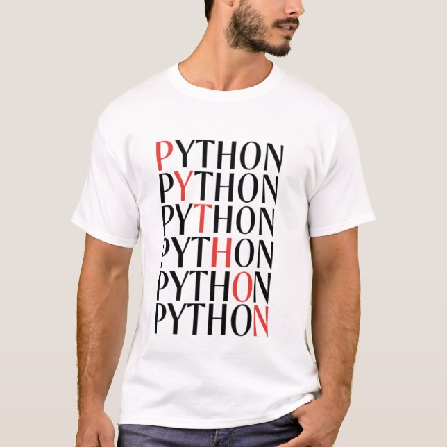 Camiseta Programação de Python (Frente)