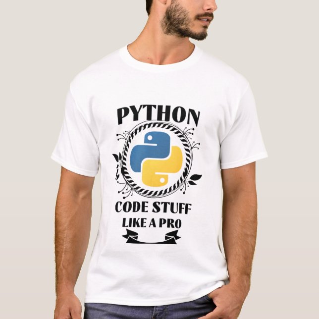 Camiseta Programação de Python (Frente)