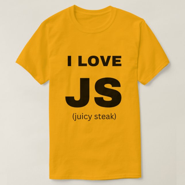Camiseta programação divertida JavaScript do desenvolvedor  (Frente do Design)