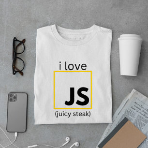 Camiseta programação divertida JavaScript do desenvolvedor 