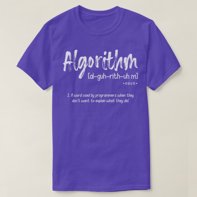 Camiseta Programação do algoritmo do codificador (Frente do Design)